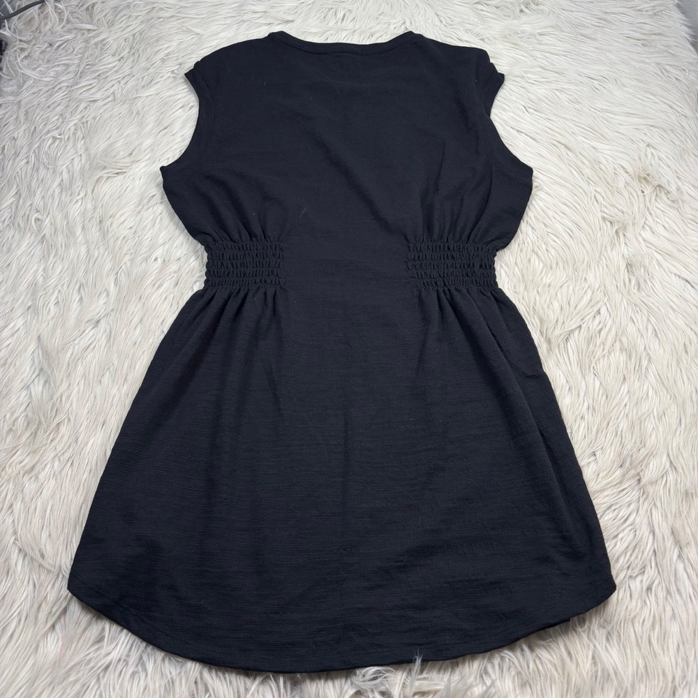 Z Supply Women's M Black Elastic Waist Blouson T-Shirt Mini Dress Classic Basic